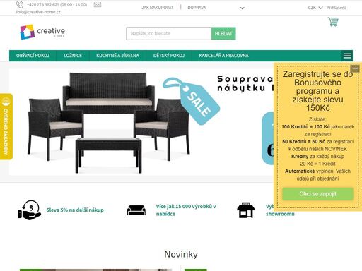 moderní a praktický nábytek, dekorace a bytové doplňky do obývacího pokoje, ložnice nebo dětského pokoje. koupelna, kuchyně ani zahrada nám nejsou cizí a vyberou si u nás i čtyřnozí miláčci.