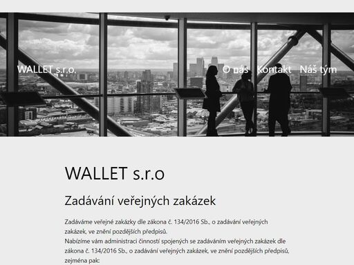 wallet s.r.o - zadávání veřejných zakázek, školení v oblasti zadávání veřejných zakázek, pomáháme při zajišťování finančních prostředků formou dotací