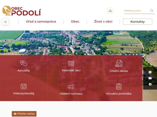 obec podolí