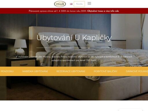 v malebném prostředí jižní moravy, nedaleko pálavy nabízíme ubytování vinařství u kapličky ve 132 stylových a komfortních pokojích a apartmánech.