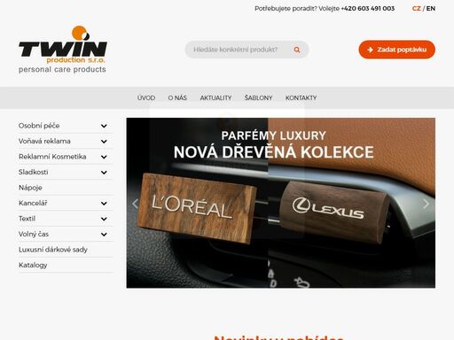 specializujeme se na reklamní kosmetiku a produkty osobní péče včetně reklamního potisku.