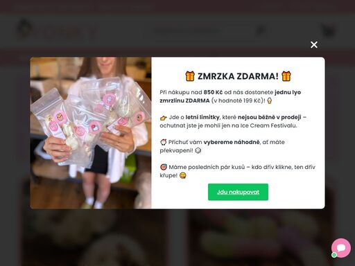 malá firma, kterou fascinuje proces lyofilizace neboli sušení mrazem. u nás najdete lyofilizované sladkosti nebo třeba i ovoce. 