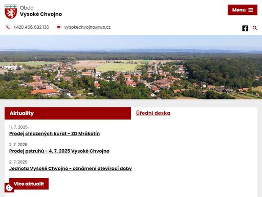 oficiální stránky obce vysoké chvojno. aktuální informace, novinky, plánované akce a důležité kontakty pro občany i návštěvníky. navštivte nás.