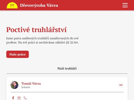 firma zabývající se výrobou a montáží dveří, schodišť, plovoucí podlahy, nábytkem ze dřeva a další ...