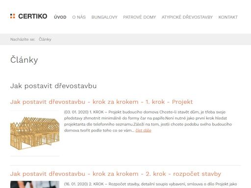 výstavba nízkoenergetických rodinných domů na klíč, rodinné domy i průmyslové stavby, dřevěné bungalovy, dřevostavby, rd - certiko s.r.o.