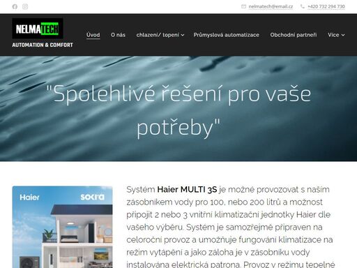 systém haier multi 3s je možné provozovat s naším zásobníkem vody pro 100, nebo 200 litrů a možnost připojit 2 nebo 3 vnitřní klimatizační jednotky haier dle vašeho výběru. systém je samozřejmě připraven na celoroční provoz a umožňuje fungování klimatizace na režim vytápění a jako záloha je v zásobníku vody instalována elektrická patrona. provoz v...