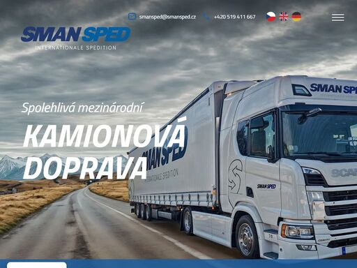 hledáte spolehlivého partnera pro mezinárodní přepravu zboží? sman sped, s téměř 30 lety zkušeností, je tu pro vás! specializujeme se na přepravu všech druhů zboží, včetně nebezpečných materiálů (adr), s hlavním zaměřením na rakousko a německo.