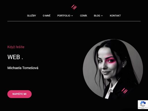 michaela tomešová nabízí weby, sítě a grafiku pro každého, kdo chce zlepšit svou online přítomnost a zvýšit viditelnost.