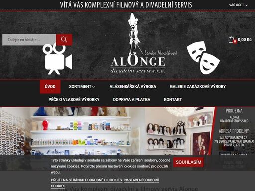 komplexní divadelní a filmový servis - alonge.cz