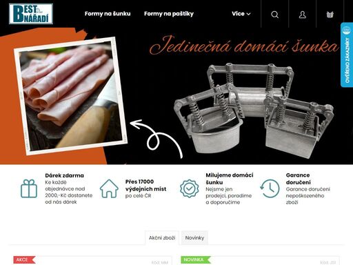 vítejte v našem obchodě. milovníci kvalitního jídla si jistě oblíbí domácí přípravu šunky. a právě pro ně je tu náš e-shop, který se specializuje na prodej forem na šunky. nabízíme široký výběr produktů, které vám umožní vytvořit váš vlastní kulinářský skvost v pohodlí vaší kuchyně.
proč nakupovat u nás?


…