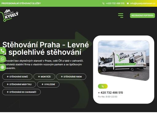 stěhování bez zbytečných starostí v praze, celé čr a také v zahraničí. dlouholetá stabilní firma s vlastním vozovým parkem a profi vybavením.