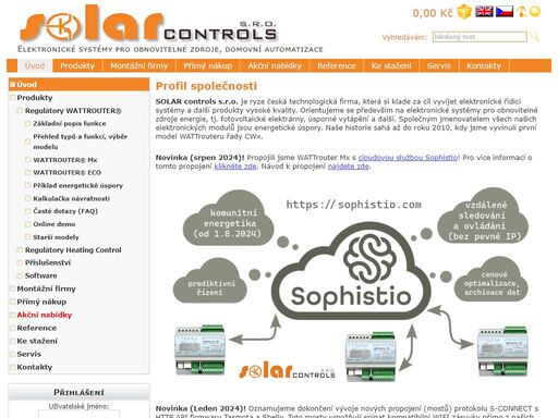wattrouter and heating control controllers for photovoltaic plants and comfortable heating.