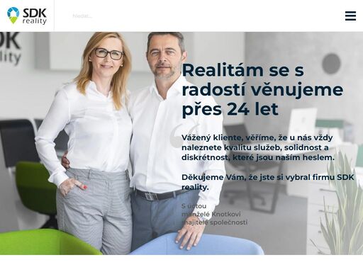 realitní kancelář sdk reality patří mezi společnosti, které již několik let pomáhají určovat směr v kvalitě prodeje nemovitostí a pozemků na moravě.