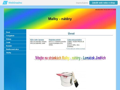 malby - nátěry - jindřich lamáček