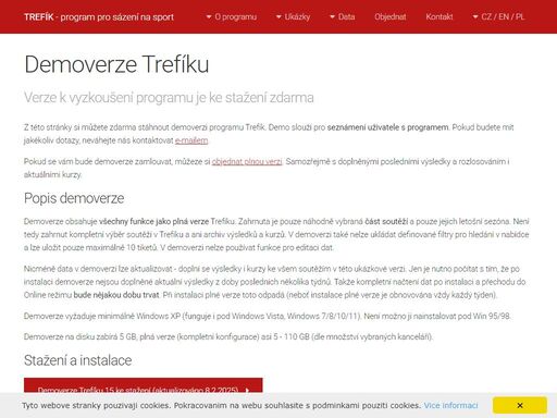 trefík - program pro kurzové sázení. surebets kurzy: fotbal, hokej, tenis. strategie tipování. live sázení. poissonovo rozdělení.