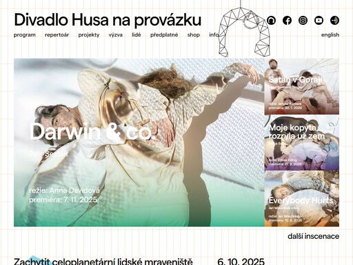 scéna současných témat a nečekaných forem. od roku 1967 spojuje divadelníky, spisovatele, hudebníky i výtvarníky, pro něž je umění životním postojem a umělecká tvorba výsadou.