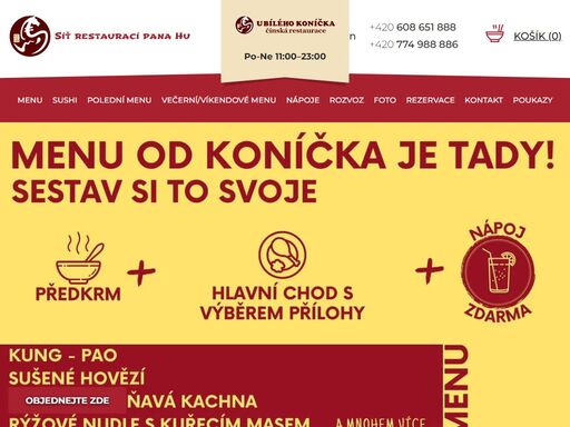 13 let tradice čínské restaurace u bílého koníčka v pardubicích nabízející široký výběr sushi setů a více než 120 jídel v nabídce. více na www.ubilehokonicka-pce.cz.