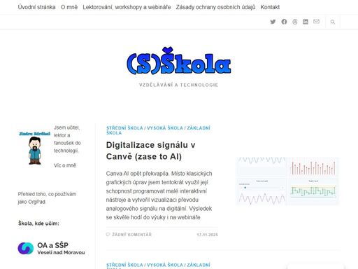 učební materiály, školství, vzdělávání, škola, pedagogika, on-line vzdělávání zajímavé články, videa a odkazy vhodné pro (sebe)vzdělávání a on-line vzdělávání a to jak na školní tak i na mimoškolní vzdělávání.