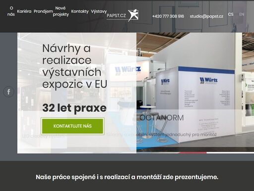 už 22 let se zaměřujeme na návrh a realizaci výstavních expozic a interiérů.
