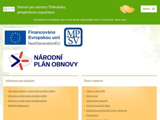 domov seniorů české velenice. centrum sociálních služeb jindřichův hradec.