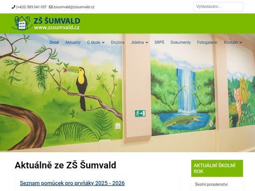 zš šumvald - oficiální stránky školy