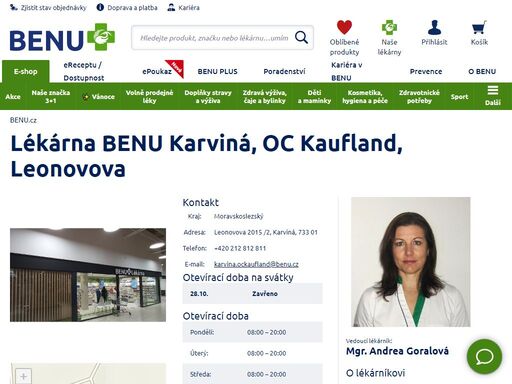 vystudovala farmaceutickou fakultu vfu brno v roce 1996 a v roce 1999 získala atestaci v oboru veřejného lékárenství. od roku června 2020 je vedoucím lékárníkem lékárny benu v karviné.