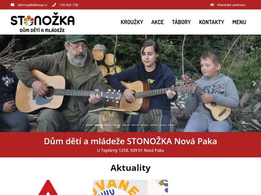 dům dětí a mládeže stonožka nová paka