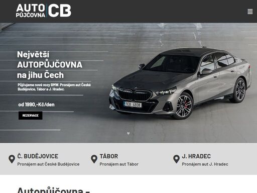 autopůjčovna pro české budějovice a jižní čechy. všechny naše auta jsou ve 100% technickém stavu. půjčujeme nové vozy bmw.