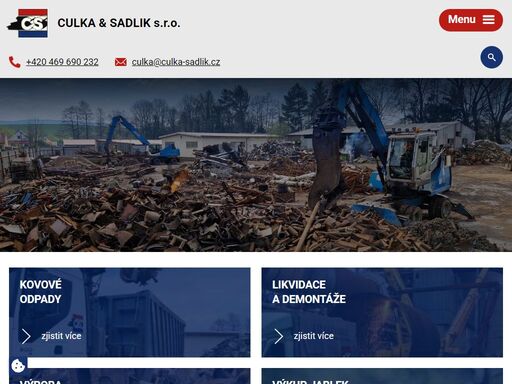 culka & sadlik s.r.o - kovové odpady, doprava a export, likvidace a demontáže