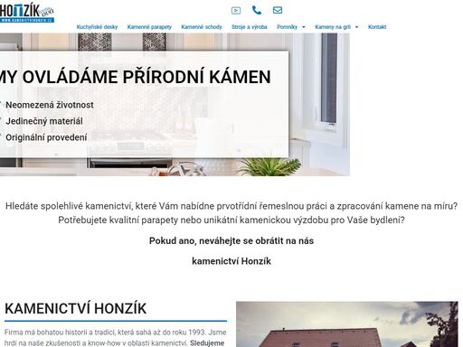 naše firma nabízí komplexní kamenickou službu. přizpůsobujeme se vývoji na trhu kamenictví a reagujeme na moderní trendy v oblasti dovozu a zpracování kamene. naší filozofií je kvalita a precizní práce.