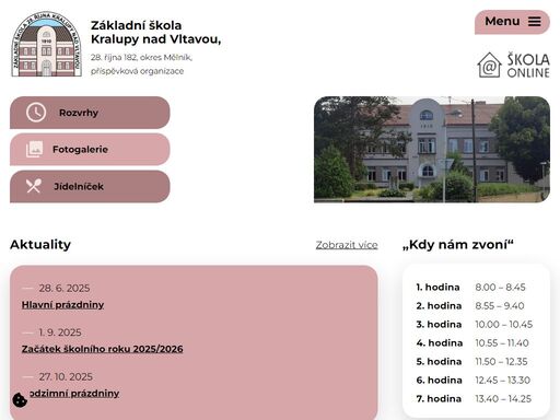 jsme pětitřídní plně organizovaná škola jen s prvním stupněm základního vzdělávání s kapacitou 150 žáků.