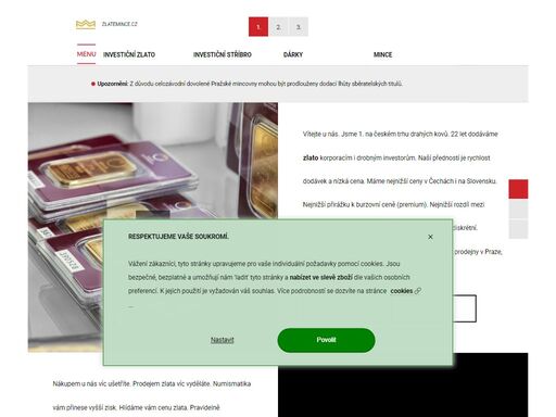 zlato. nejnižší cena. s garancí výkupu. nové cihličky a mince za aktuální cenu zlata. specialisté na investice do drahých kovů již 22 let! rychlost. spolehlivost.