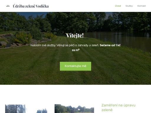 údržba zeleně vodička úvod