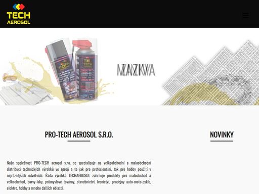 specialista na velkoobchodní a maloobchodní distribuci technických výrobků ve spreji.