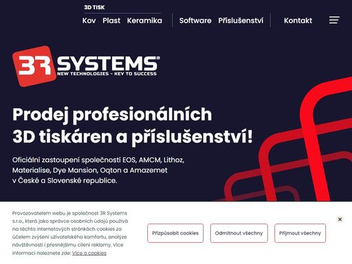 prodej profesionálních 3d tiskáren a materiálů