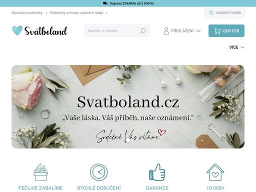 vaše svatba začíná na svatbolandu.. vítejte na svatboland.cz, kde vaše sny o originálních svatebních tiskovinách ožívají. jsme tomáš a markéta a naším cílem je přinést vám krásu, eleganci a osobitost do každého detailu vašeho svatebního dne.
nabízíme široký výběr svatebních oznámení, pozvánek ke stolu, jmenovek, menu…
