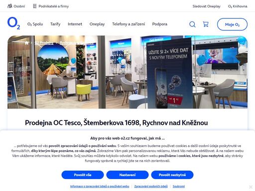 prodejna rychnov nad kněžnou - oc tesco, štemberkova 1698. o2 služby, telefony, zařízení a příslušenství nebo profesionální podpora a spoustu dalšího, to nabízejí všechny naše značkové prodejny.