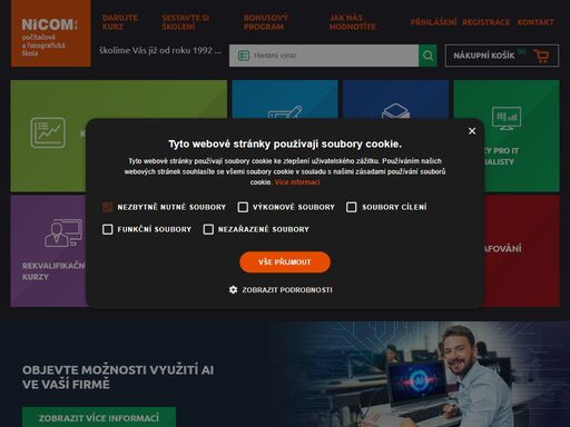 počítačové kurzy, fotografické kurzy - certifikovaná školení a semináře pro veřejnost i firmy adobe (photoshop, illustrator, premiere, flash, acrobat, indesign, dreamweaver) , autodesk (autocad, inventor, 3ds), corel (coreldraw, photo-paint, corelcad), microsoft (office, omlp, moc), google sketchup, zoner photostudio