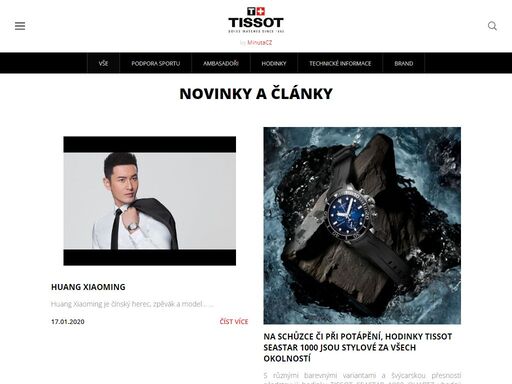 oficiální web autorizovaného distributora dámských a pánských hodinek prestižní švýcarské značky tissot. tissot je hodinářskou značkou již od roku 1853.