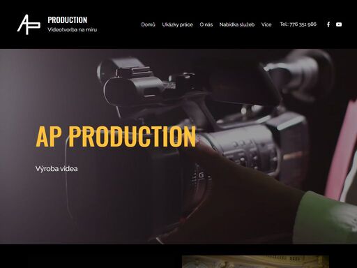 ap production se zabývá výrobou videoobsahu na míru nejen v pardubickém kraji. od svatební (včetně fotografa), přes plesy, nemovitosti, firemní videa, reklamní videa, sportovní přenosy, atd...

jsme schopni živě přenést, nebo streramovat vaši akci.