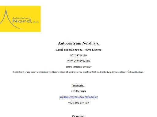 www.autocentrumnord.cz