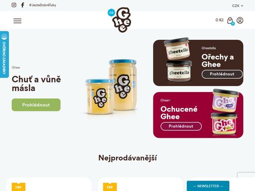 dodejte chuť a vůni másla do každého jídla! ghee se nepřepaluje, je bez laktózy a s vitamíny a, d, e a k. díky báječnému ghee to bude ve vaší kuchyni vonět a talíře budou prázdné raz-dva.