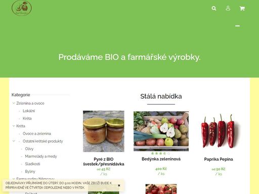#sad smržice#. #prodáváme bio a farmářské výrobky#