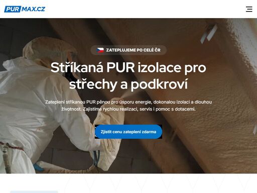 zateplení stříkanou pur pěnou nabízí maximální úsporu energie a ochranu budov. nechte si spočítat cenu zdarma.