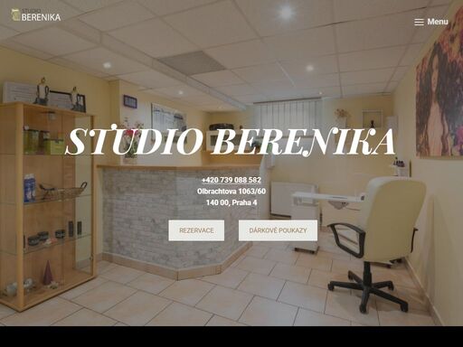 tudio berenika je vaším místem pro krásu a relaxaci v praze 4. nabízíme kadeřnictví, kosmetiku, masáže, pedikúru, modeláž nehtů, lash lifting, lash botox a prodlužování vlasů. od roku 1999 tvoříme příjemné rodinné prostředí pro vaši pohodu.