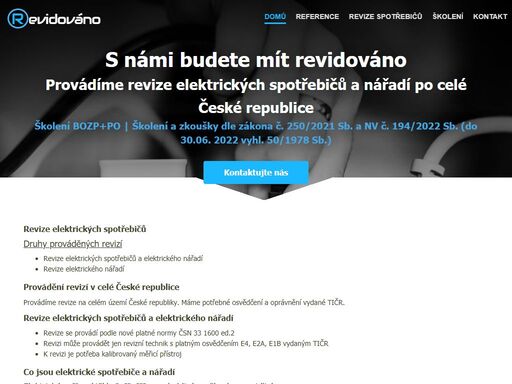 u nás budete mít revidováno, provádíme revize elektrických spotřebičů, školení bezpečnosti a ochrany zdraví na pracovišti práce, požární ochrana, školení na vyhlášku 50/1978 sb. a osvědčení § 3,4,5,6,7,8, modlíkov, přibyslav, celá čr, česká republika, slovenská republika
