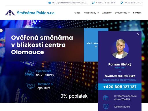 směnárna olomouc riegrova 11, prodej a výkup, devizové obchody, dálniční známky, parkovací karty, western union
