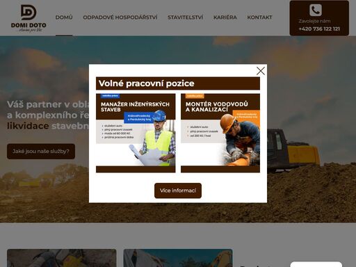 poskytujeme služby v oblasti dopravního a inženýrského stavitelství včetně zajištění řešení problematiky odpadového hospodářství při stavební činnosti.