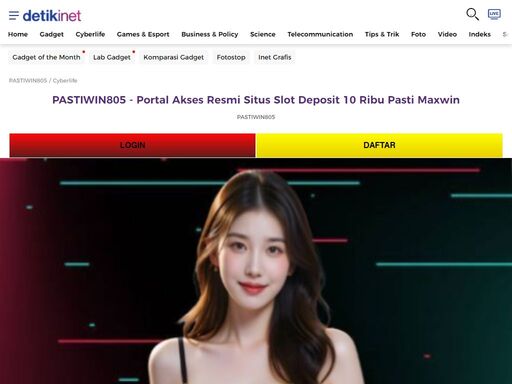 pastiwin805 hadir sebagai portal akses resmi situs slot deposit 10 ribu pasti maxwin dengan peluang kemenangan mencapai 95% dan berbagai bonus menarik.