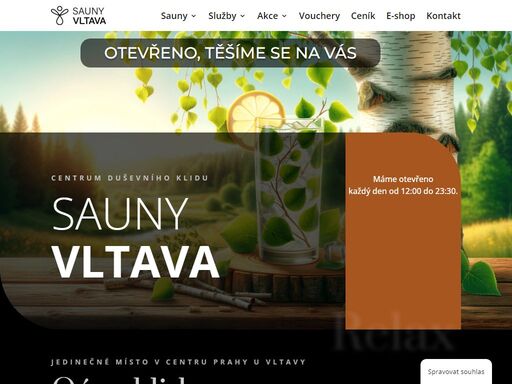 centrum duševního klidu - relaxační areál pod vzrostlými stromy přímo v centru prahy